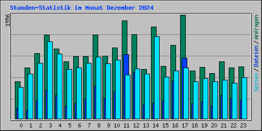 Stunden-Statistik im Monat Dezember 2024