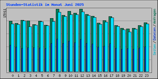 Stunden-Statistik im Monat Juni 2025